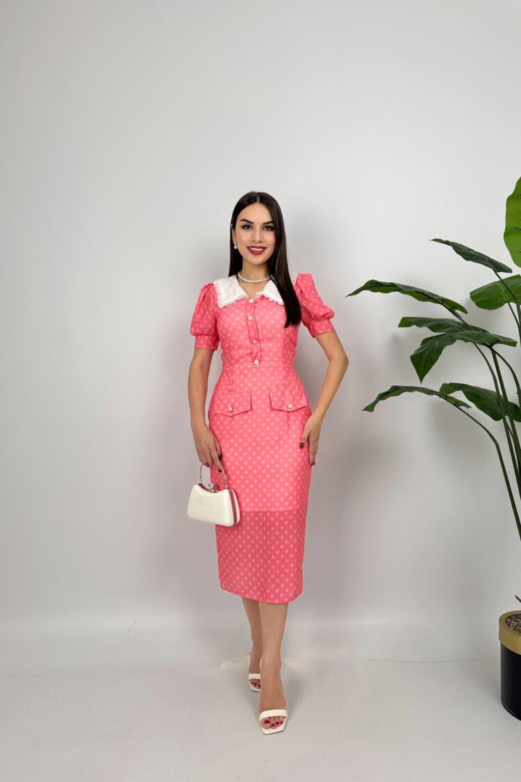Polka Dot Vintage Sheath Dress - Brand: Miss Janell - Women & Kids, Baby Clothes Wholesale - Globality Store