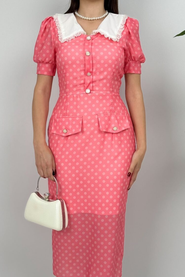 Polka Dot Vintage Sheath Dress