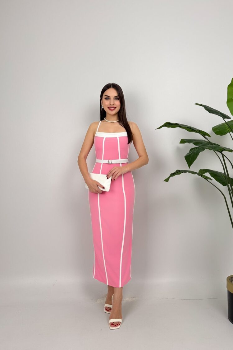 Elegant Bodycon Midi Dress - Brand: Miss Janell - Women & Kids, Baby Clothes Wholesale - Globality Store