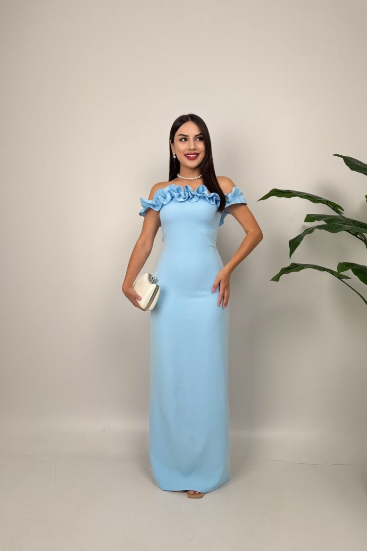 ElegantBodycon Dress With Ruffle Sleeves - Brand: Miss Janell - Women & Kids, Baby Clothes Wholesale - Globality Store