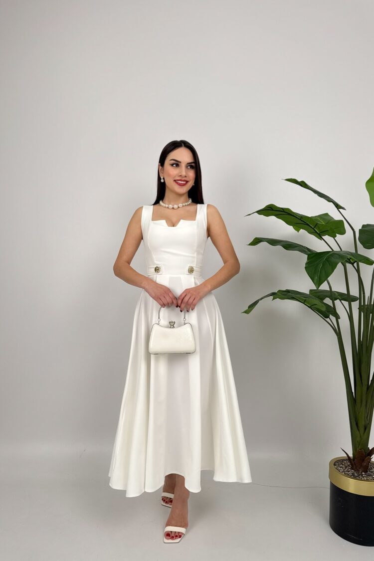 ElegantFit And Flare Midi Dress - Brand: Miss Janell - Women & Kids, Baby Clothes Wholesale - Globality Store