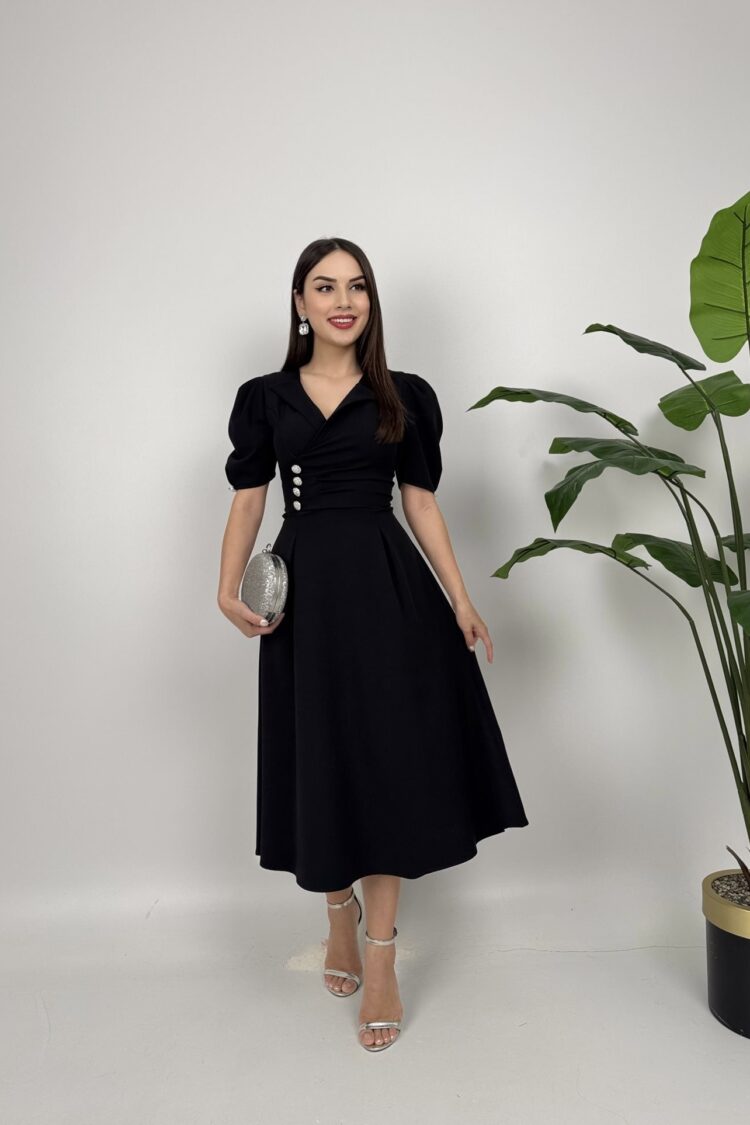 Elegant Fit And Flare Dress - Brand: Miss Janell - Women & Kids, Baby Clothes Wholesale - Globality Store