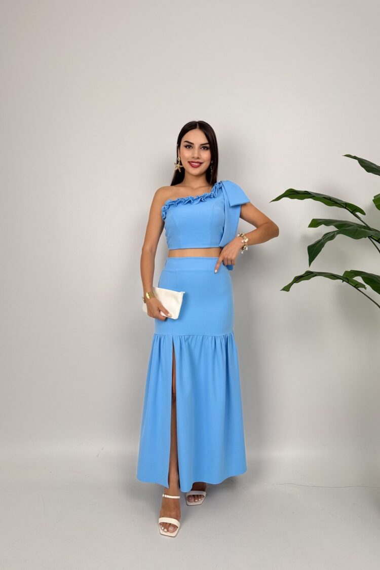 Elegant Ruffle Sleeve Maxi Set - Brand: Miss Janell - Women & Kids, Baby Clothes Wholesale - Globality Store