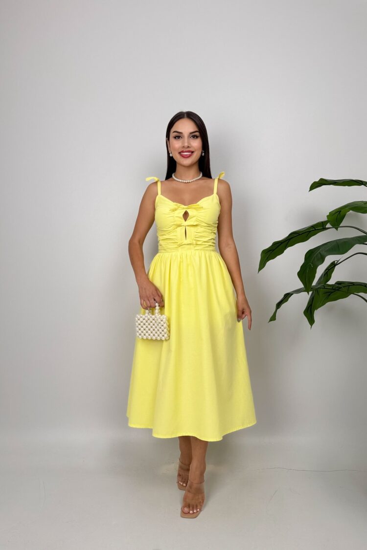 Fit And Flare Midi Dress With Sweetheart Neck - Brand: Miss Janell - Women & Kids, Baby Clothes Wholesale - Globality Store