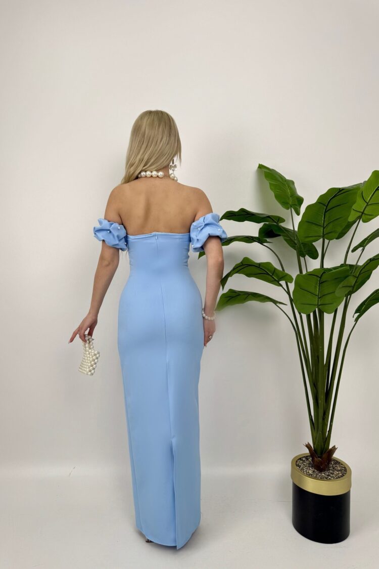 ElegantSheath Dress With Ruffle Cap Sleeves