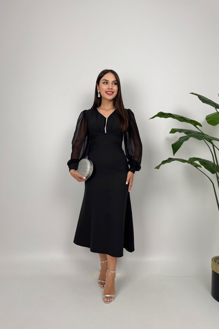 Elegant Fit And Flare Dress - Brand: Miss Janell - Women & Kids, Baby Clothes Wholesale - Globality Store