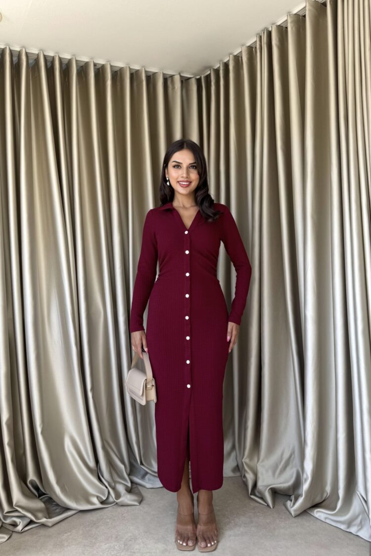 Elegant Formal Shirt Dress - Brand: Miss Janell - Women & Kids, Baby Clothes Wholesale - Globality Store