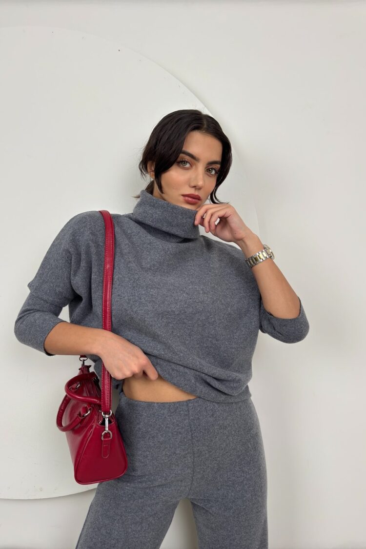 Grey Casual Elegant Modest Set