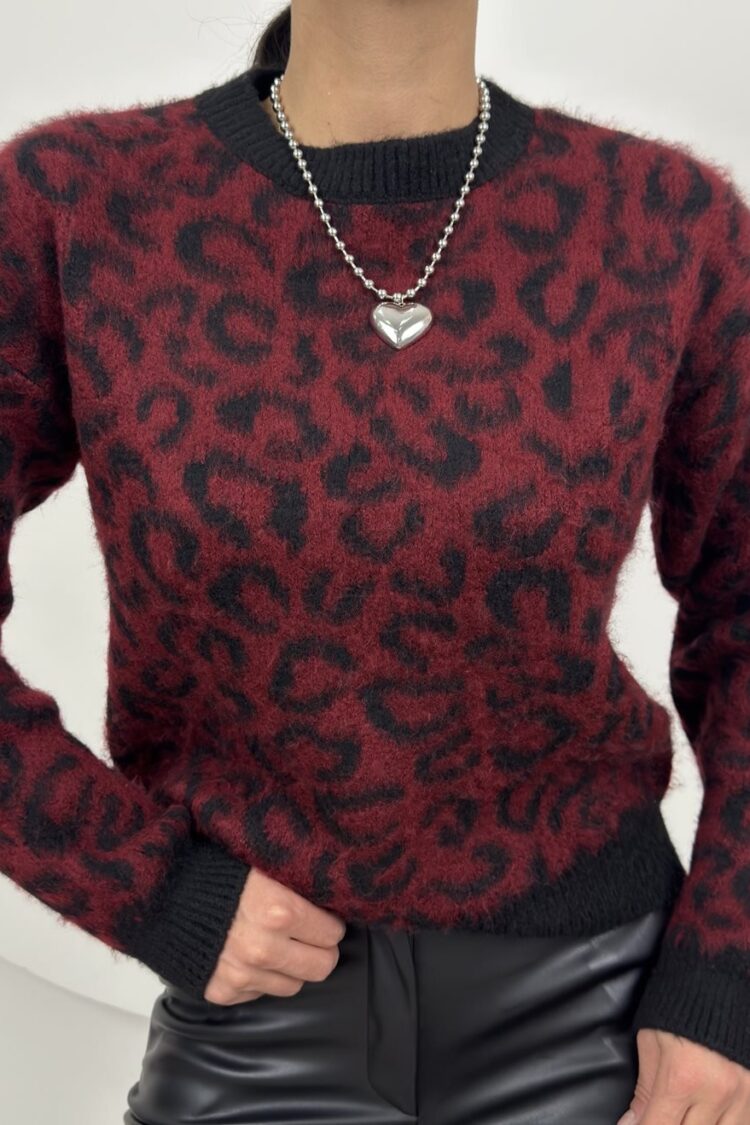 Sweater With Leopard Print
