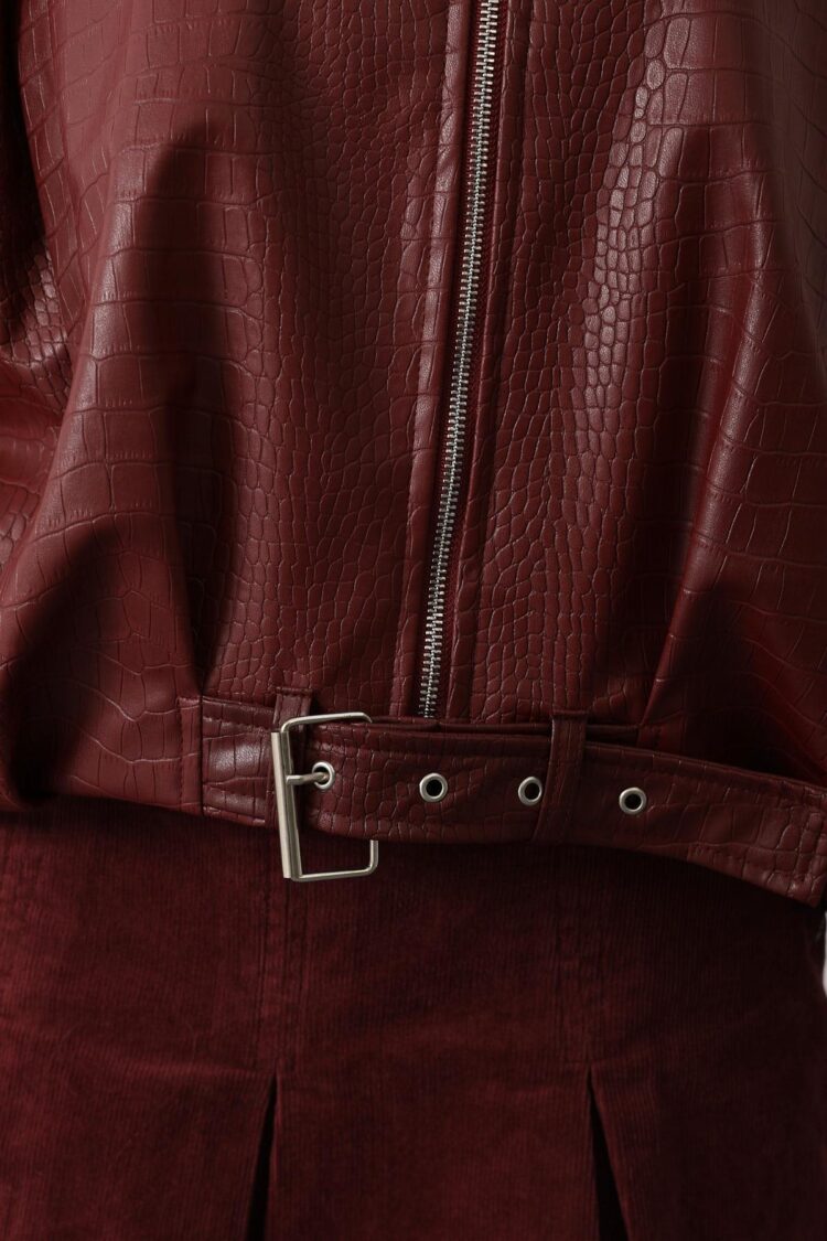 ClaretOversized Windbreaker Jacket