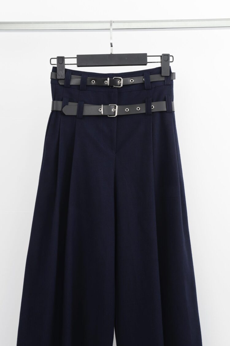 Palazzo Pants With High Waist And Wide Legs