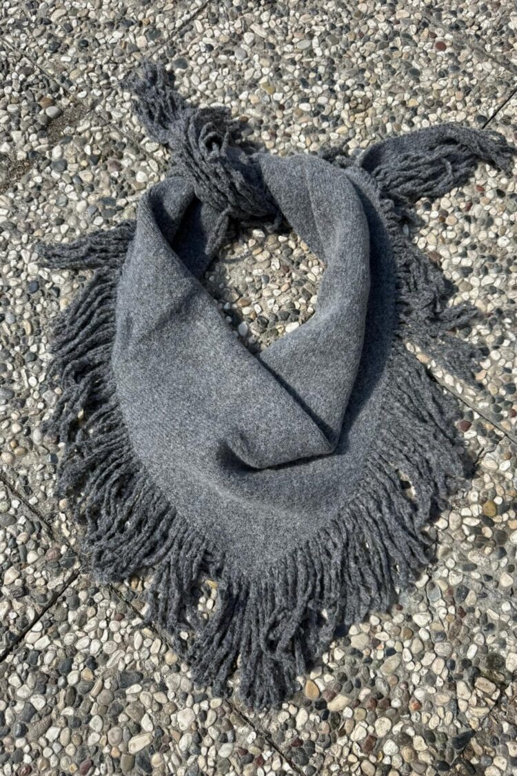 Grey Elegant Casual Modest Shawl