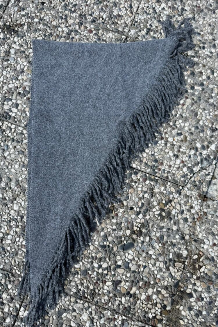 Grey Elegant Casual Modest Shawl