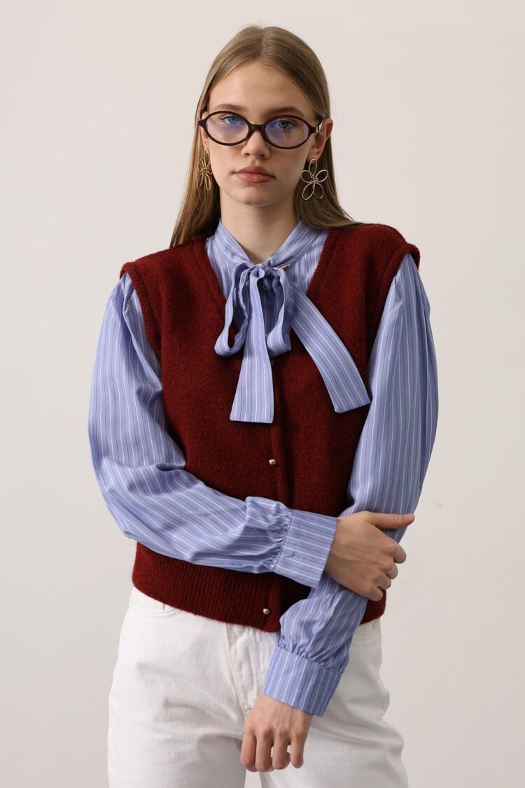 Casual Buttoned Shirt With High Neck - Brand: Reyon - Women & Kids, Baby Clothes Wholesale - Globality Store