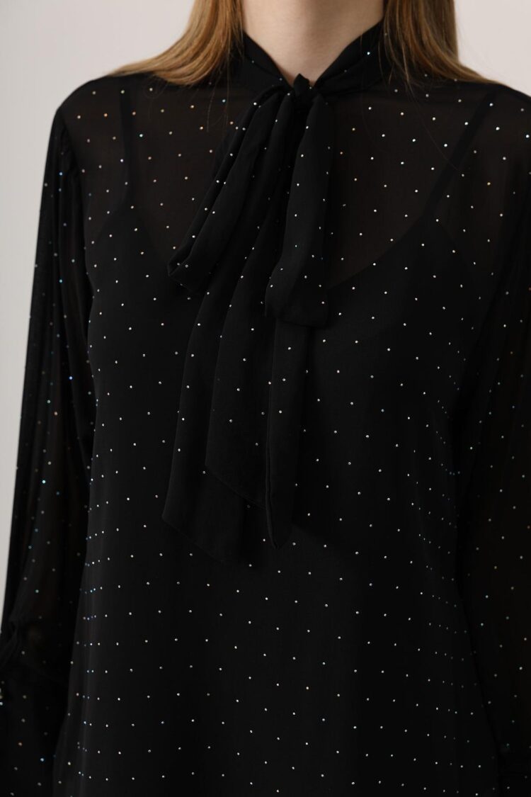 ElegantPolka Dot Blouse