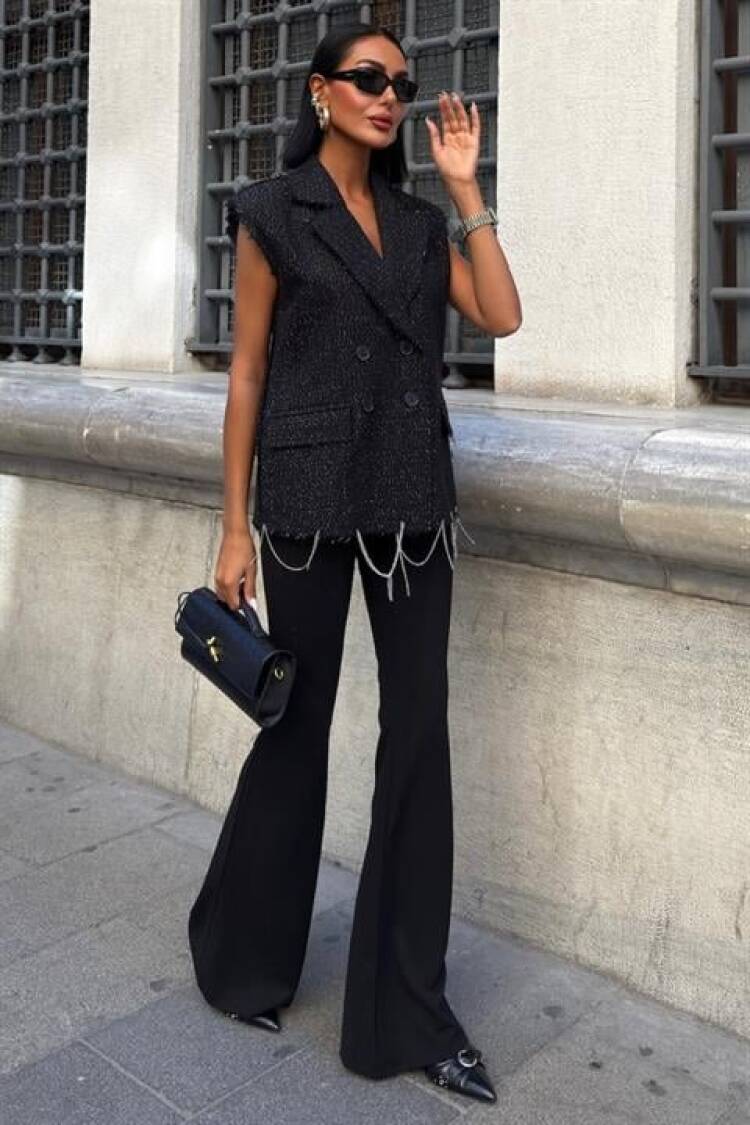 Double-Breasted Blazer Jacket
