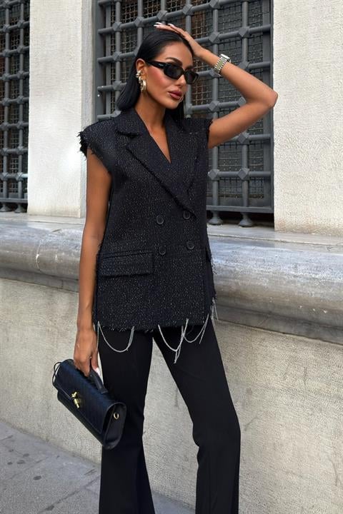 Double-Breasted Blazer Jacket