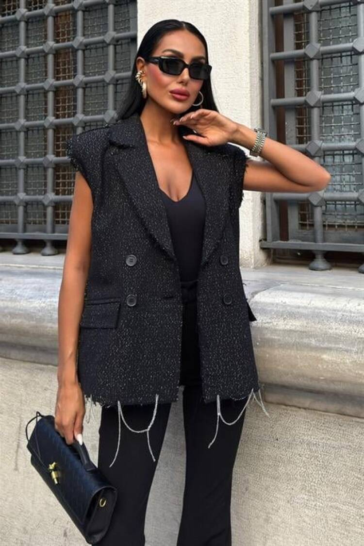 Double-Breasted Blazer Jacket