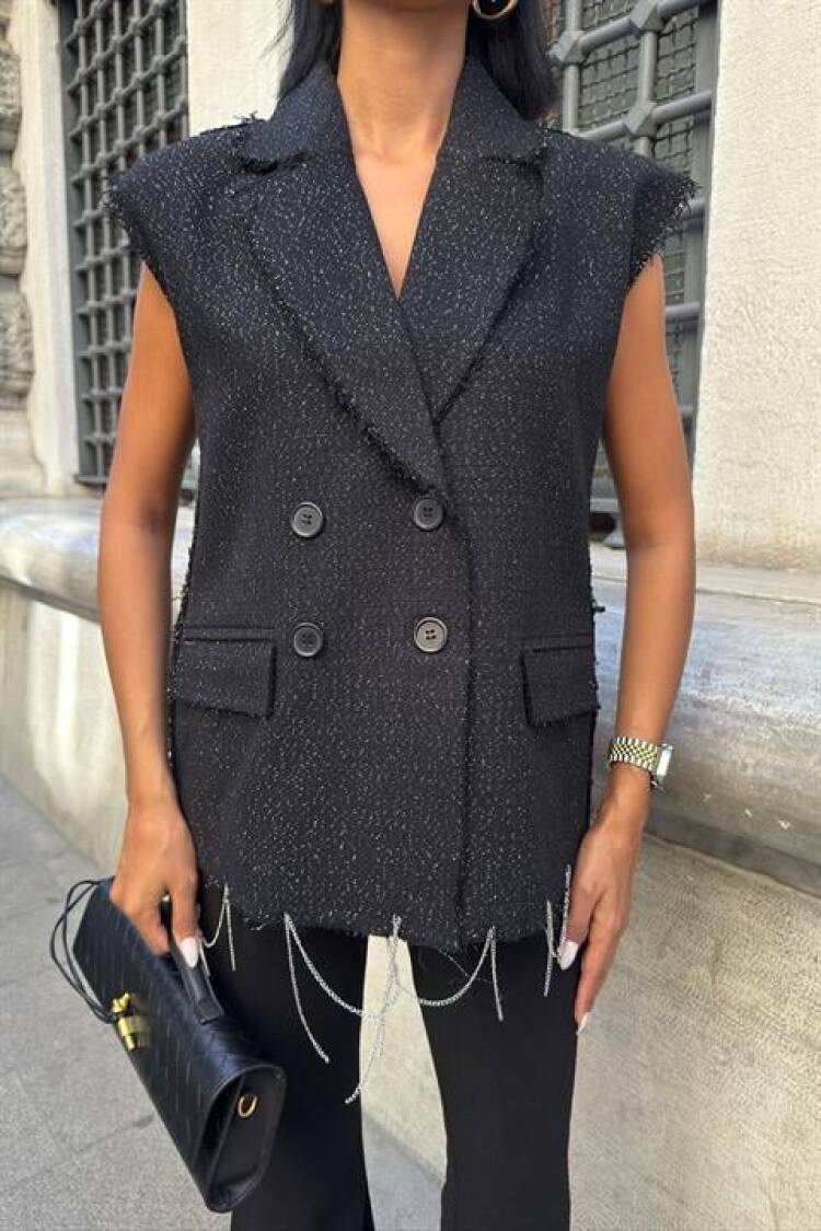 Double-Breasted Blazer Jacket