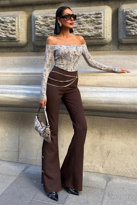 Elegant High Waist Bootcut Pants