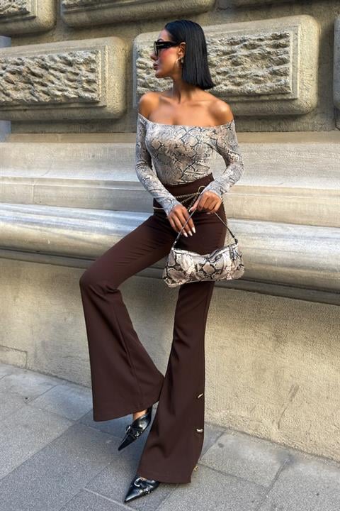 Elegant High Waist Bootcut Pants