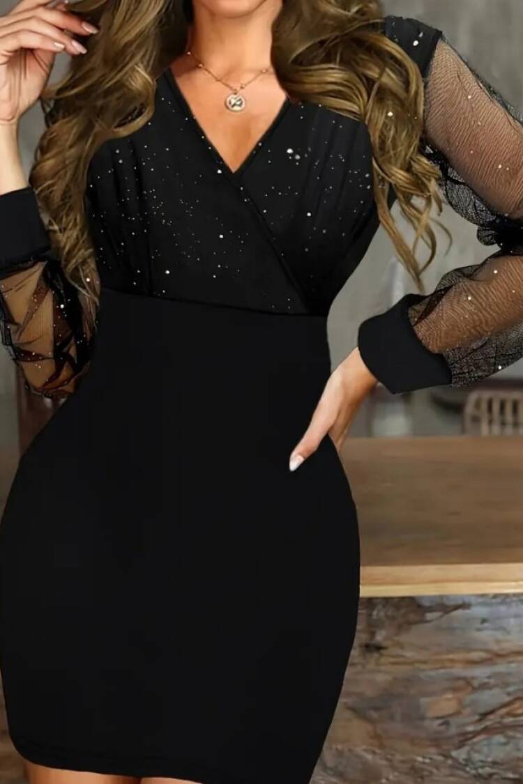 Sexy Glam Elegant Formal Bodycon Mini Dress