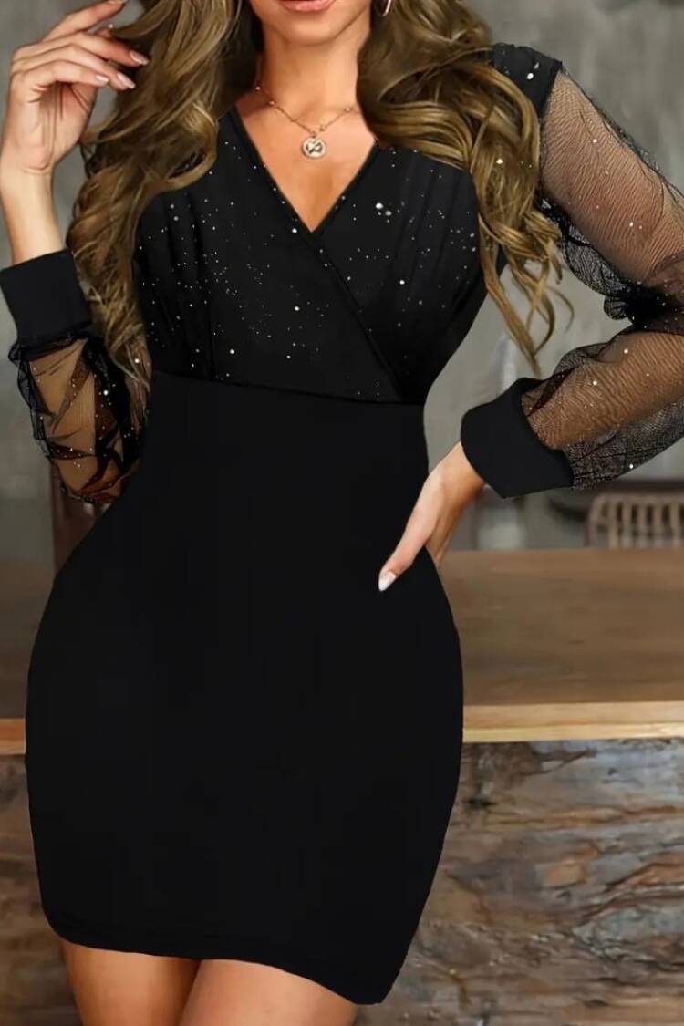 Sexy Glam Elegant Formal Bodycon Mini Dress - Brand: Janes - Women & Kids, Baby Clothes Wholesale - Globality Store
