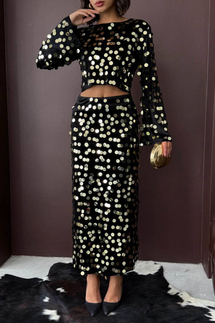 Glam Sexy Elegant Formal Pencil Maxi Skirt