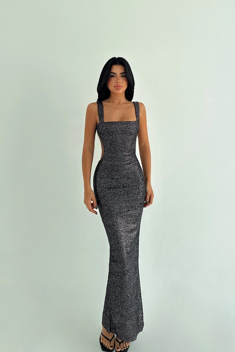 Sequined Bodycon Floor Length Dress - Brand: EYYO ATELIER - Women & Kids, Baby Clothes Wholesale - Globality Store