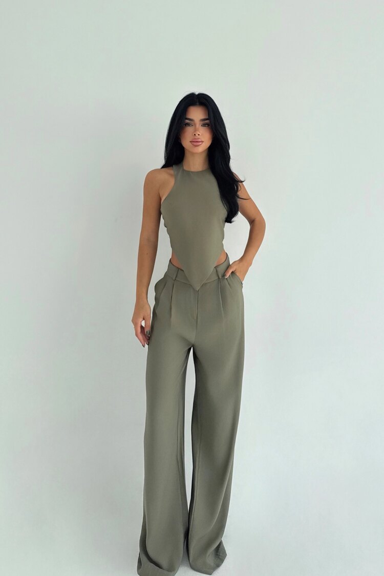 Elegant Sleeveless Formal Suit - Brand: EYYO ATELIER - Women & Kids, Baby Clothes Wholesale - Globality Store