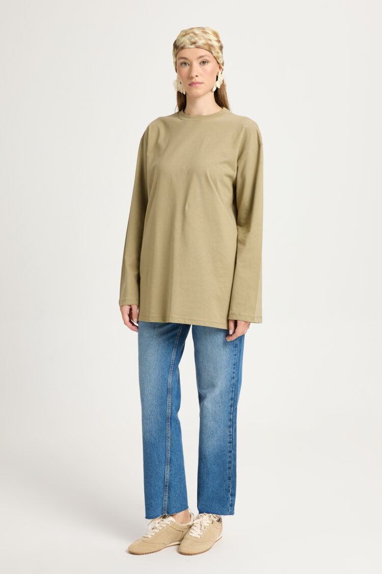 Casual Oversized Fit Tshirt Long Sleeve