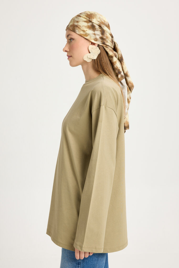 Casual Oversized Fit Tshirt Long Sleeve