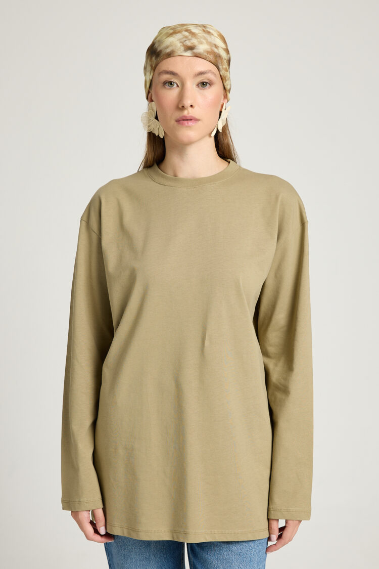 Casual Oversized Fit Tshirt Long Sleeve