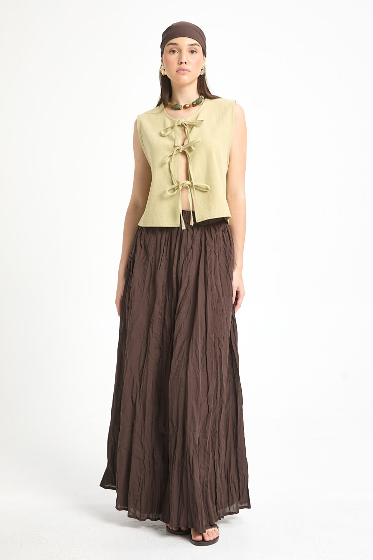Boho Flared Maxi Skirt