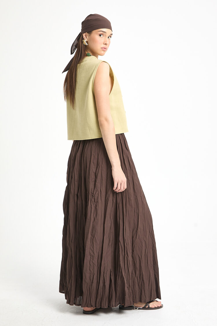 Boho Flared Maxi Skirt
