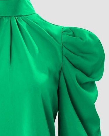 ElegantBlouse With Puff Long Sleeves