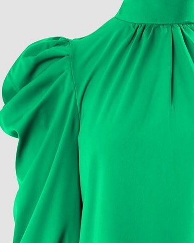 ElegantBlouse With Puff Long Sleeves