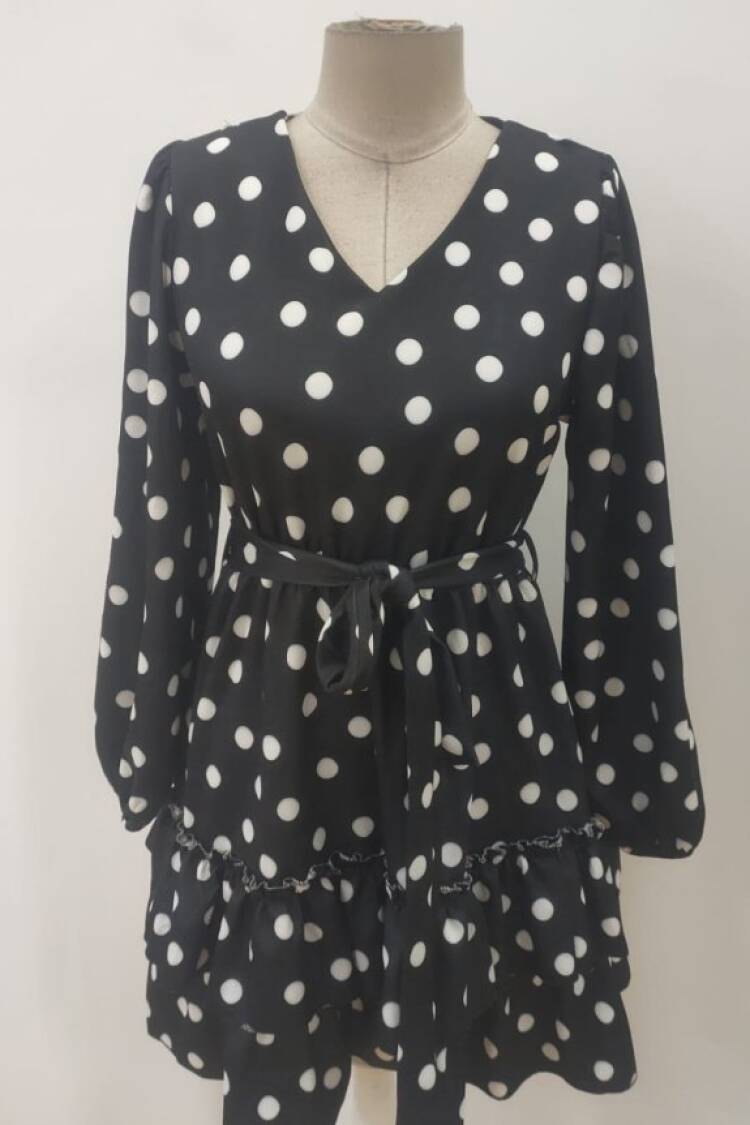 Fit And Flare Polka Dot Dress