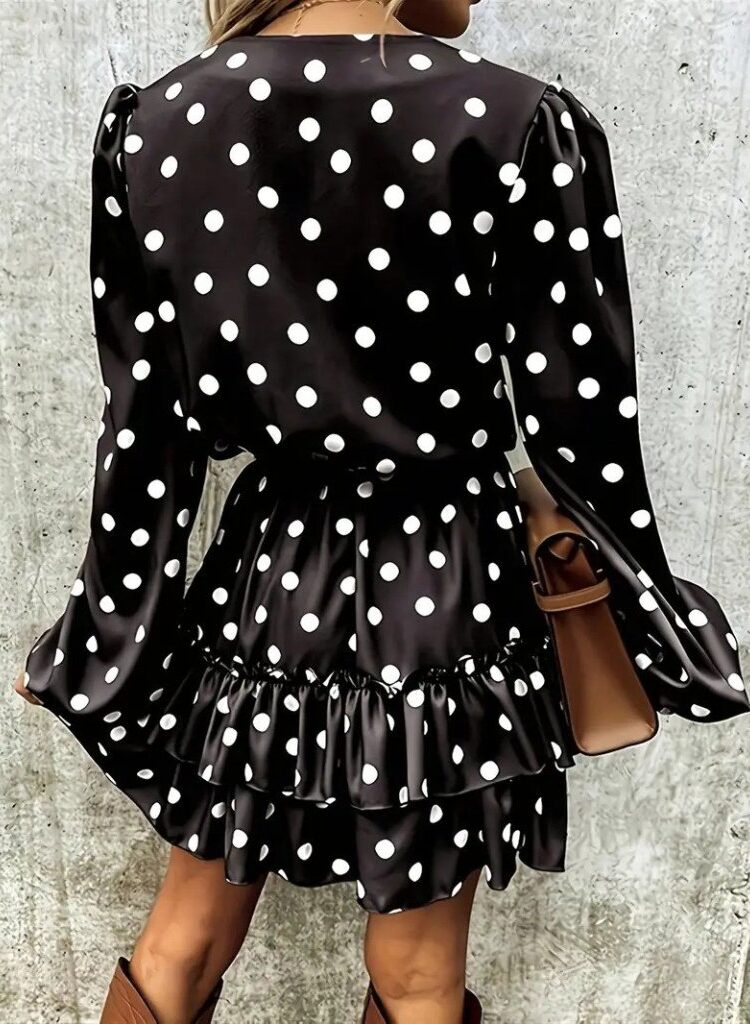 Fit And Flare Polka Dot Dress