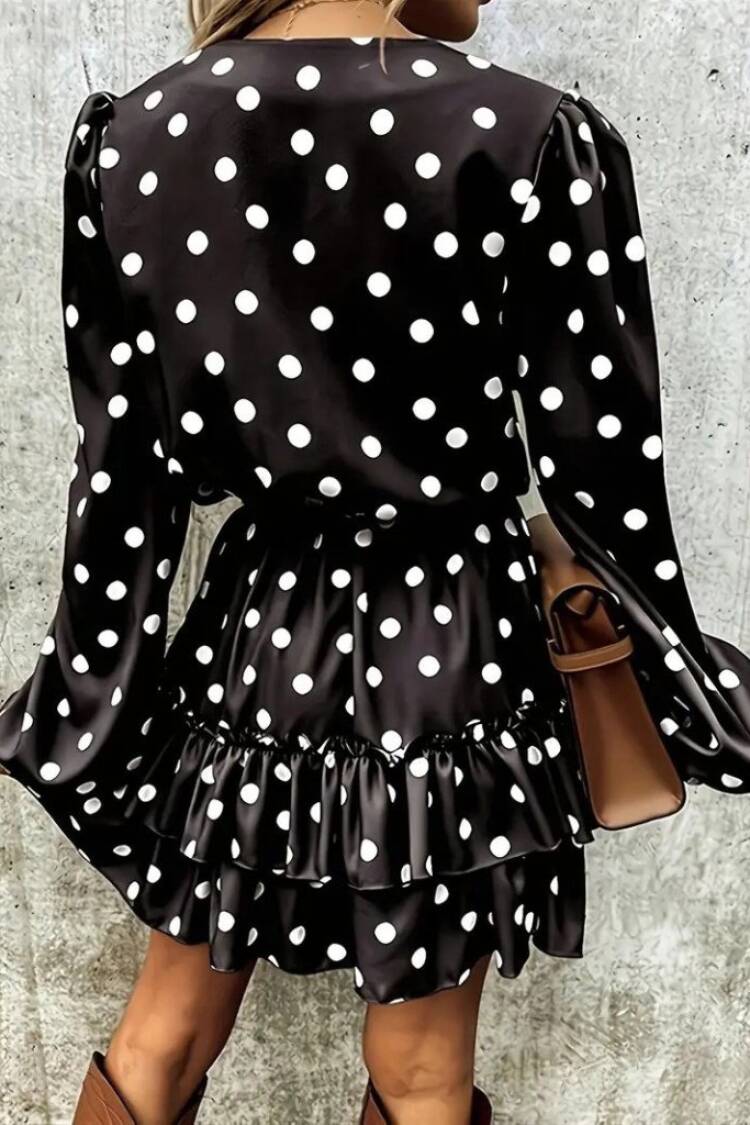 Fit And Flare Polka Dot Dress