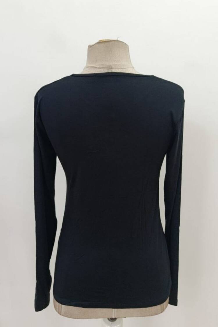 Slim Fit Keyhole Neck Blouse
