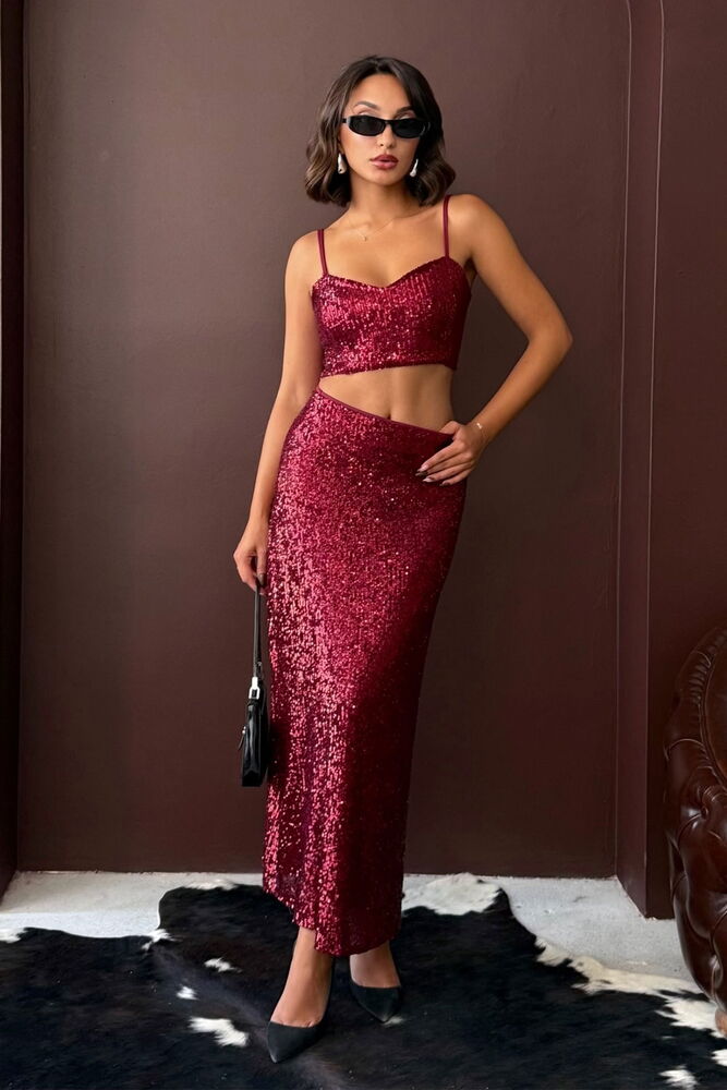 Sequined Slim Fit Blouse
