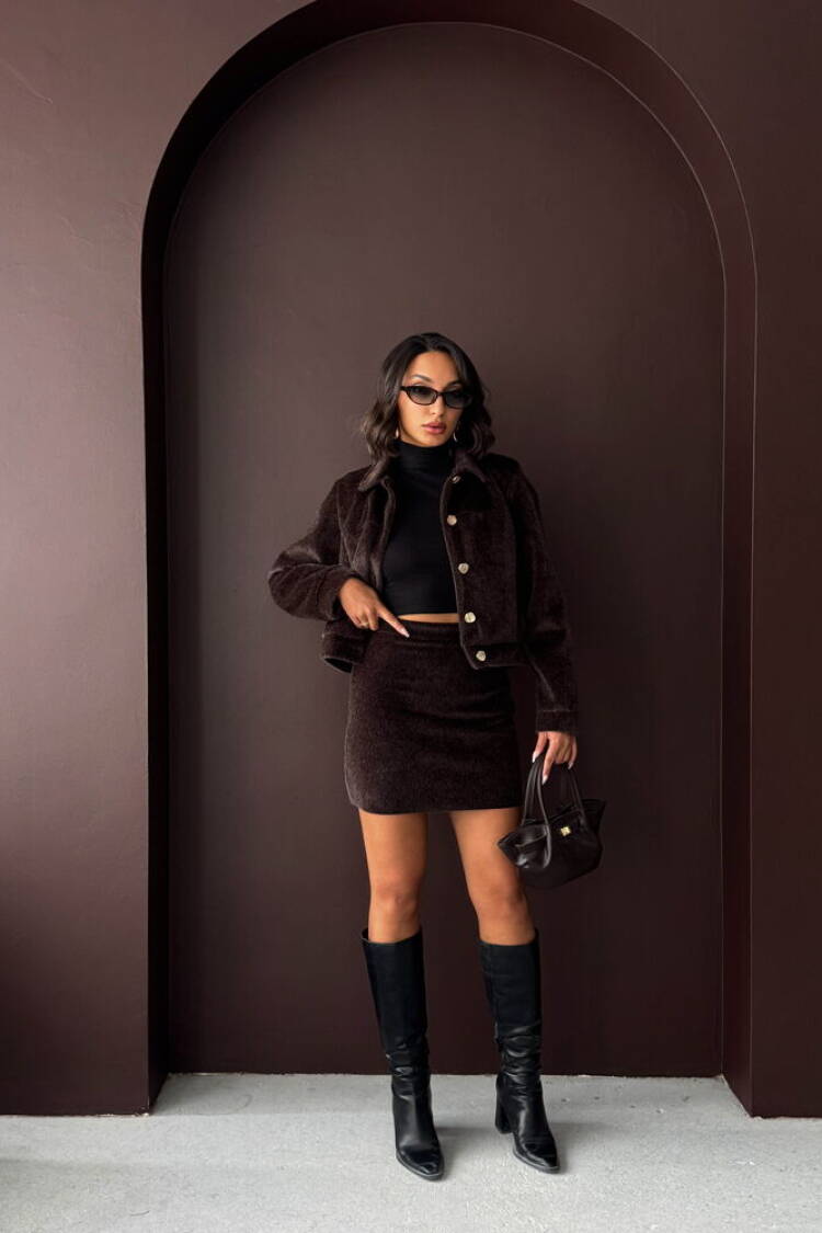 Casual Shacket Jacket With Flap Pockets