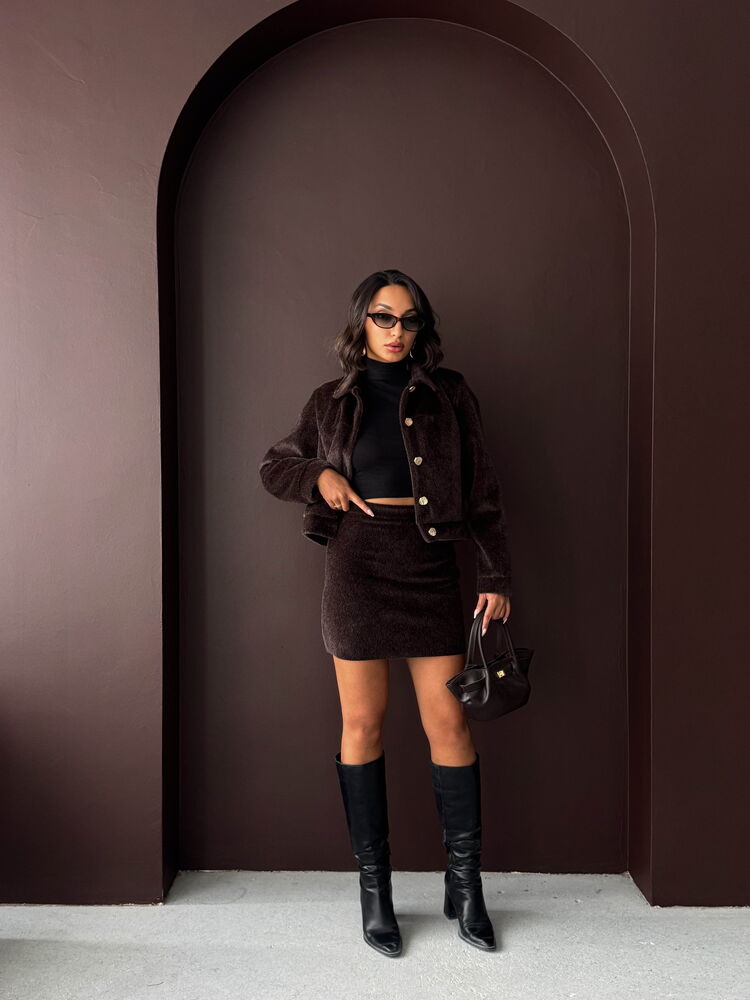 Casual Shacket Jacket With Flap Pockets