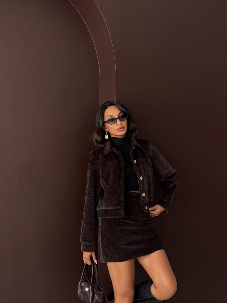 Casual Shacket Jacket With Flap Pockets