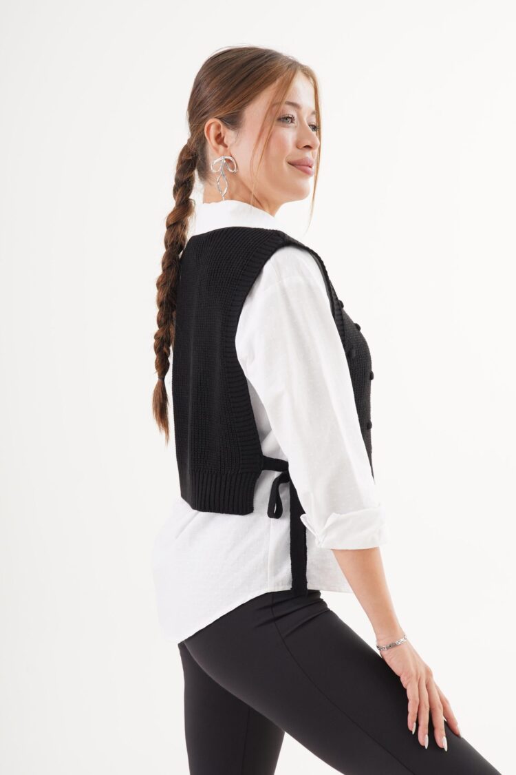 Casual Preppy Elegant Crop Vest