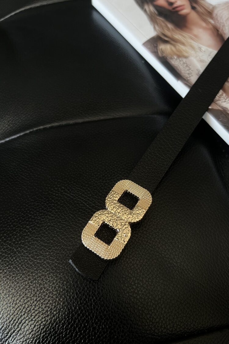 Square Long Silver Buckle Slim Women Belt Jacket Belt Shirt Belt Dress Belt