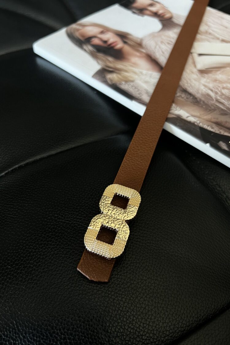 Square Long Silver Buckle Slim Women Belt Jacket Belt Shirt Belt Dress Belt