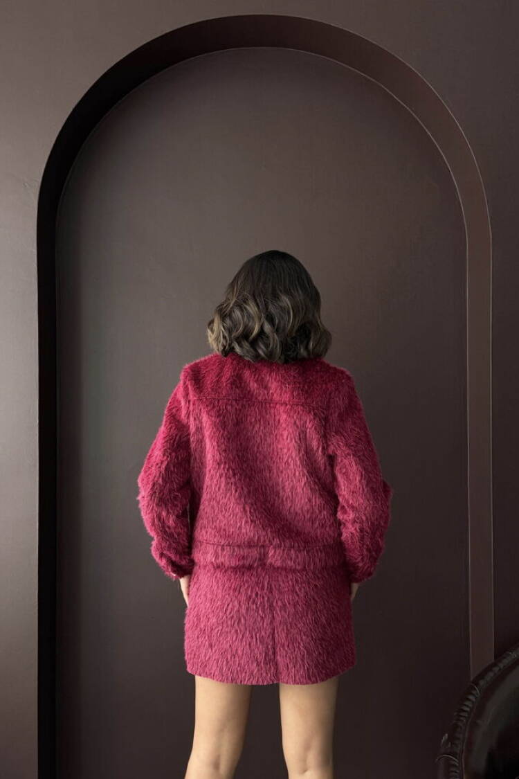 Fuchsia Bomber Jacket