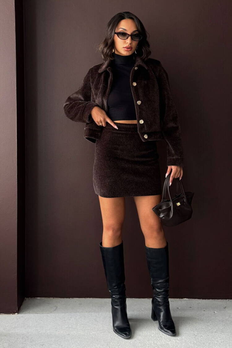 Bodycon Mini Skirt With High Waist - Brand: Topshow - Women & Kids, Baby Clothes Wholesale - Globality Store